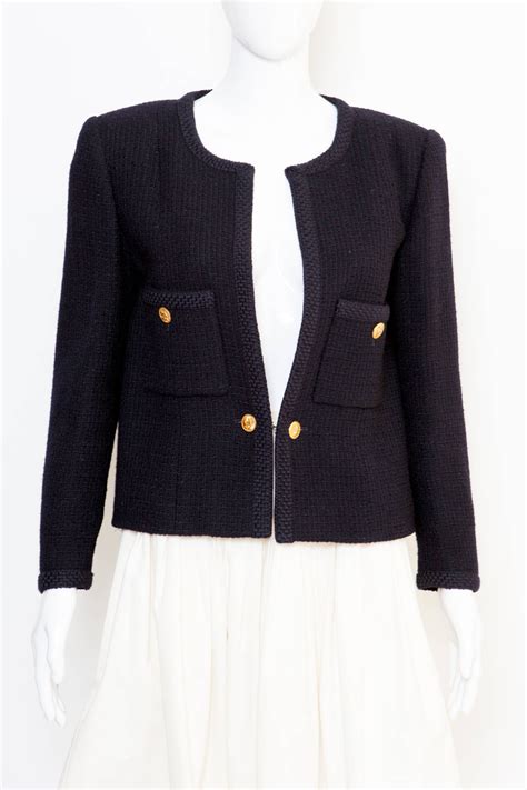 chanel inspired boucle jacket.